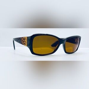 Jimmy Crystal JCS252 Brown Oval Sunglasses Frames Only